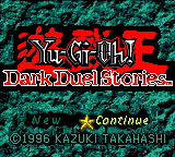 Yu-Gi-Oh! - Dark Duel Stories (USA) Title Screen